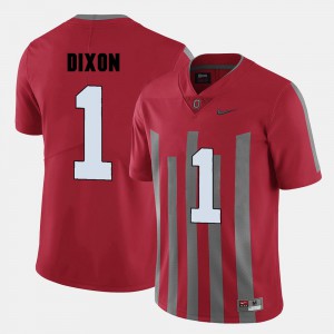 #1 College Football Buckeyes Johnnie Dixon Jersey Red For Men Official 266395-117