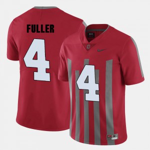 University Ohio State Jordan Fuller Jersey College Football Red #4 Men's 267515-308