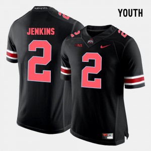 #2 High School OSU Buckeyes Malcolm Jenkins Jersey For Kids Black College Football 565130-139