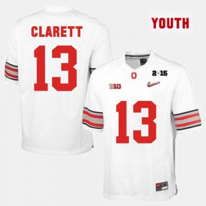 White Youth(Kids) College Football High School #13 Buckeyes Maurice Clarett Jersey 468710-266