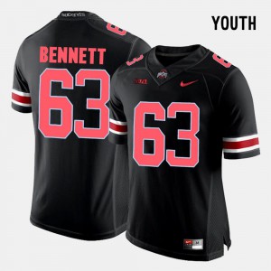 Youth(Kids) Black #63 College Football Ohio State Buckeye Michael Bennett Jersey University 872277-141