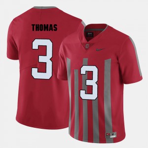 OSU Michael Thomas Jersey Mens #3 College Football Red Embroidery 688131-518