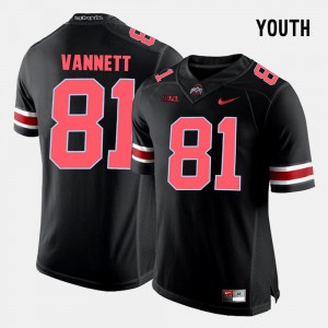 Black Buckeye Nick Vannett Jersey College Football #81 University Youth 388628-781