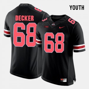 Youth Stitched College Football Black #68 OSU Buckeyes Taylor Decker Jersey 219549-238