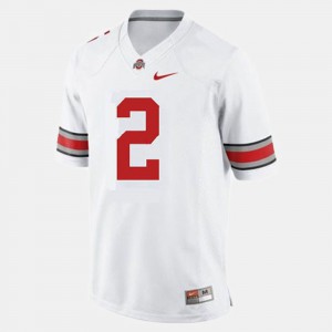 White #2 College Football Stitch For Men's Buckeye Terrelle Pryor Jersey 318041-766