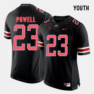 #23 Stitched College Football Black Youth OSU Tyvis Powell Jersey 799631-522