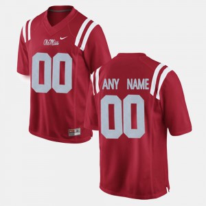 #00 Red Mens College Limited Football University of Mississippi Custom Jerseys Player 857613-770