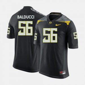 Oregon Ducks Alex Balducci Jersey For Men's #56 Stitch College Football Black 991977-695