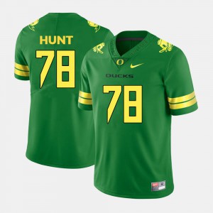 Stitch University of Oregon Cameron Hunt Jersey #78 For Men's Green College Football 788429-301