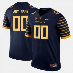 NCAA Navy Oregon Duck Custom Jersey #00 College Limited Football Mens 649055-585