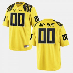 #00 College Limited Football College Yellow UO Custom Jersey For Men's 560412-540