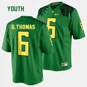 Green #6 Embroidery University of Oregon De'Anthony Thomas Jersey Youth(Kids) College Football 647307-540