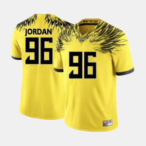 Yellow Oregon Dion Jordan Jersey #96 Alumni Men's College Football 132799-604