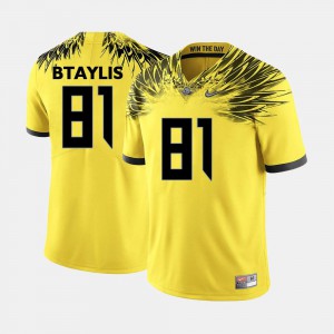 Oregon Duck Evan Baylis Jersey #81 Yellow Mens College Football College 241712-334