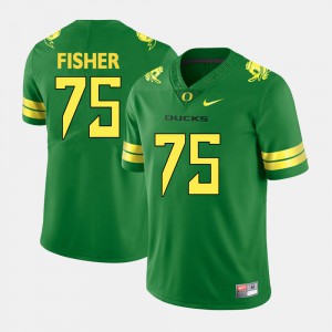 #75 For Men Player Green College Football Oregon Ducks Jake Fisher Jersey 859683-961