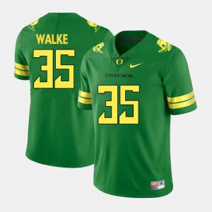 College Football #35 Oregon Duck Joe Walker Jersey Men's Green Stitch 255948-197