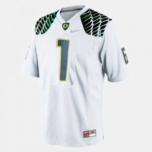 Stitched White For Men College Football #1 UO Josh Huff Jersey 186395-494