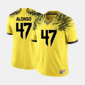Yellow #47 College Football Men Player UO Kiko Alonso Jersey 885739-714