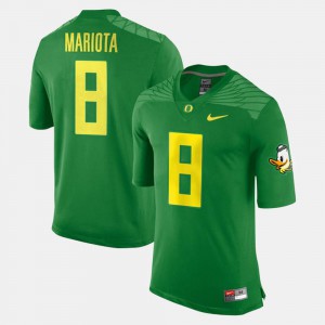 Player Green #8 Alumni Football Game Men's University of Oregon Marcus Mariota Jersey 281105-813