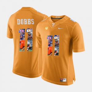 UT VOLS Joshua Dobbs Jersey Pictorial Fashion Orange #11 Mens Stitched 940399-853