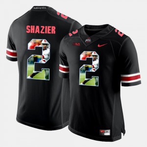 Pictorial Fashion Stitched Black Buckeye Ryan Shazier Jersey #2 For Men's 709266-173