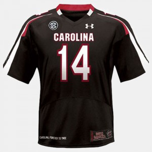 University of South Carolina Connor Shaw Jersey College Football For Men #14 Black High School 364315-297