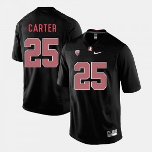 College Football Black #25 Stanford Cardinal Alex Carter Jersey University Men's 161364-980