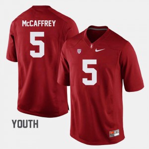 Stanford University Christian McCaffrey Jersey #5 Cardinal Youth College Football Alumni 649338-728