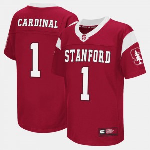 Cardinal Youth College Football #1 NCAA Stanford Jersey 123252-314
