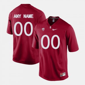 Embroidery Mens Cardinal Stanford Custom Jerseys #00 College Limited Football 524550-691