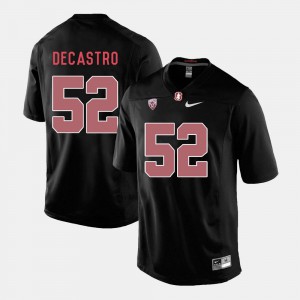 Black Stitch College Football Men's Stanford Cardinal David DeCastro Jersey #52 282859-322