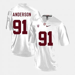 College Football Stanford Henry Anderson Jersey #91 Men's High School White 964405-412