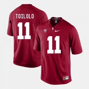 Cardinal College Football Mens College #11 Cardinal Levine Toilolo Jersey 278479-530