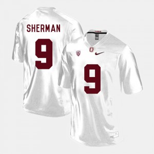 Stanford University Richard Sherman Jersey White #9 For Men College Football High School 996911-902