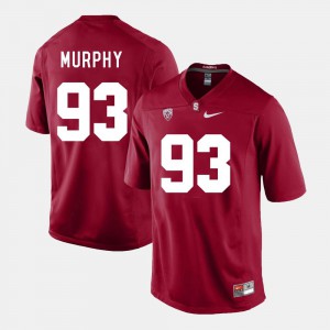 #93 College Stanford Trent Murphy Jersey For Men's College Football Cardinal 491838-594