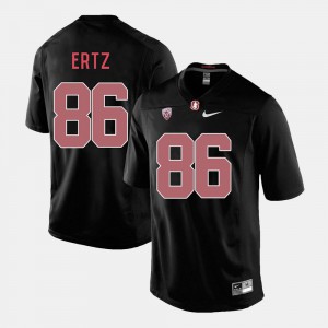 College Football Black Embroidery Mens Stanford University Zach Ertz Jersey #86 495530-337