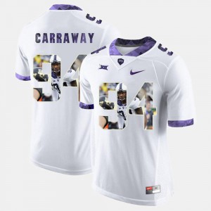 Mens High-School Pride Pictorial Limited Stitch White TCU Horned Frogs Josh Carraway Jersey #94 478246-783