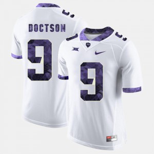 Player TCU Josh Doctson Jersey #9 For Men White College Football 822588-217