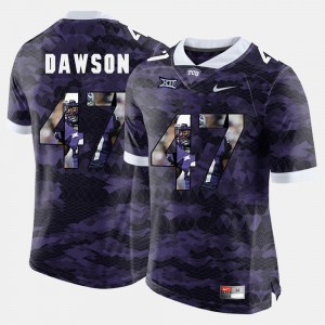 High-School Pride Pictorial Limited #47 College Purple Texas Christian P.J. Dawson Jersey For Men 847679-476