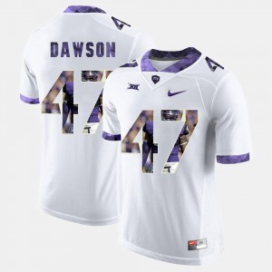 White Horned Frogs P.J. Dawson Jersey University High-School Pride Pictorial Limited #47 Mens 550694-720