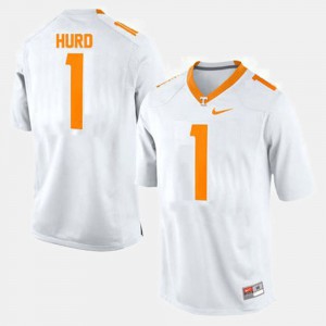TN VOLS Jalen Hurd Jersey White For Men's College Football #1 Stitched 670485-782