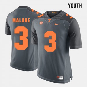 For Kids VOL Josh Malone Jersey College Football Alumni Grey #3 402582-280