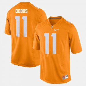College Football Orange #11 TN VOLS Joshua Dobbs Jersey Player Men's 645173-427