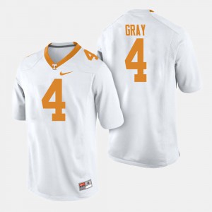 University Of Tennessee Maleik Gray Jersey College Football #4 White Embroidery Men 842544-258