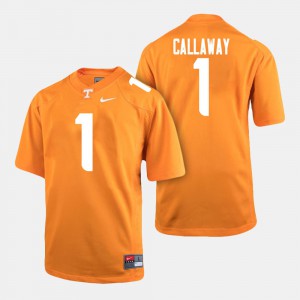 College Football UT VOLS Marquez Callaway Jersey For Men NCAA #1 Orange 349848-186