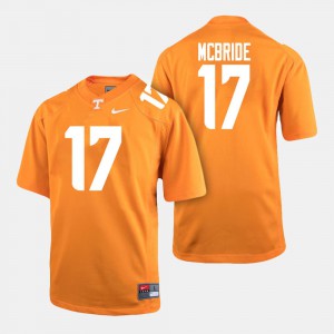UT VOLS Will McBride Jersey #17 For Men's Alumni Orange College Football 330217-408