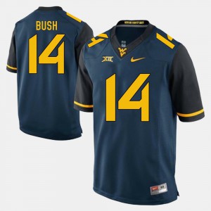 Blue #14 Stitched West Virginia Tevin Bush Jersey For Men Alumni Football Game 973454-557