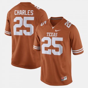 #25 Orange University Alumni Football Game Texas Longhorns Jamaal Charles Jersey Mens 230562-463