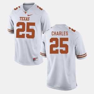 Official #25 UT Jamaal Charles Jersey For Men's White College Football 478033-559