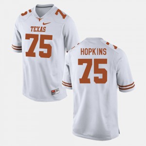 #75 Longhorns Trey Hopkins Jersey College Football Official White Mens 224110-193